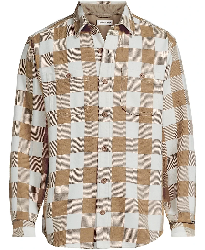 Lands' End Men's Long Sleeve Authentic Flannel Shirt
