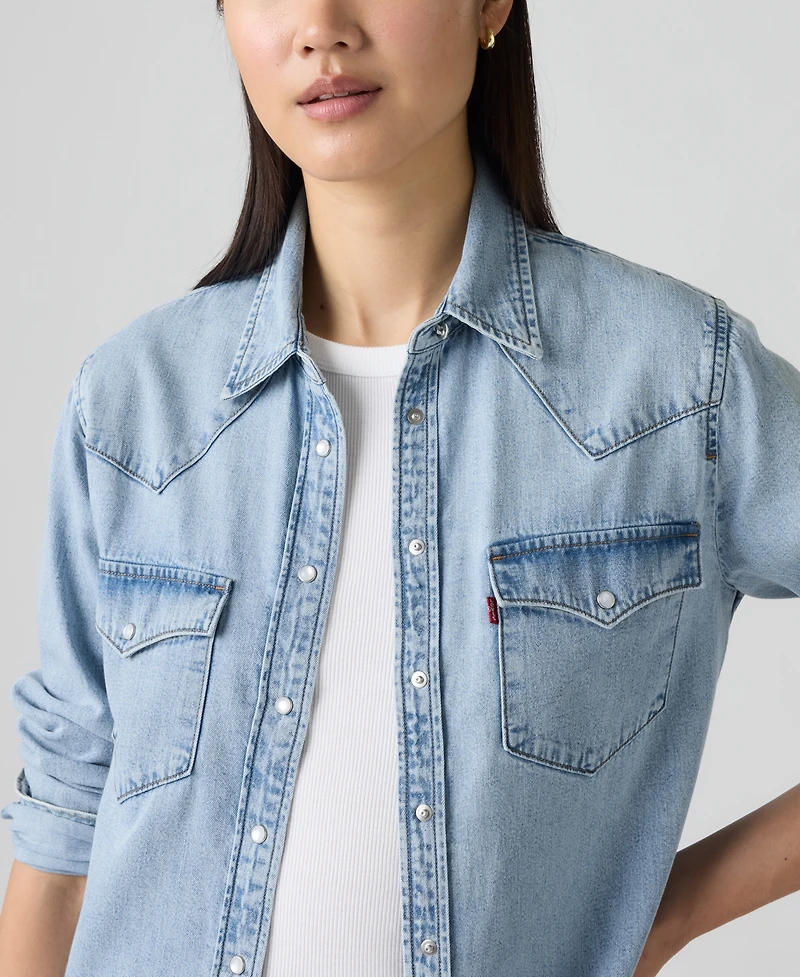 Levi's Women's The Ultimate Western Cotton Denim Shirt