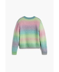 Desigual Girls's Rainbow cat sweater
