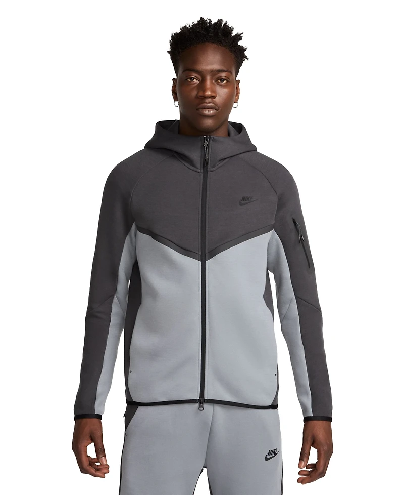 Nike Men's Tech Fleece Full-Zip Windrunner Logo Hoodie
