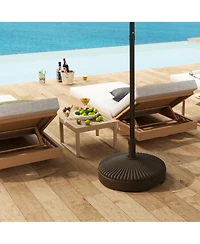 Outsunny Round Patio Umbrella Base Umbrella Sd, /Water Filled,
