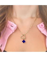 The Lovery Lapis Clover Charm 14K Gold - 10 millimeters