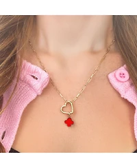 The Lovery Coral Clover Charm 14K Gold - 10 millimeters