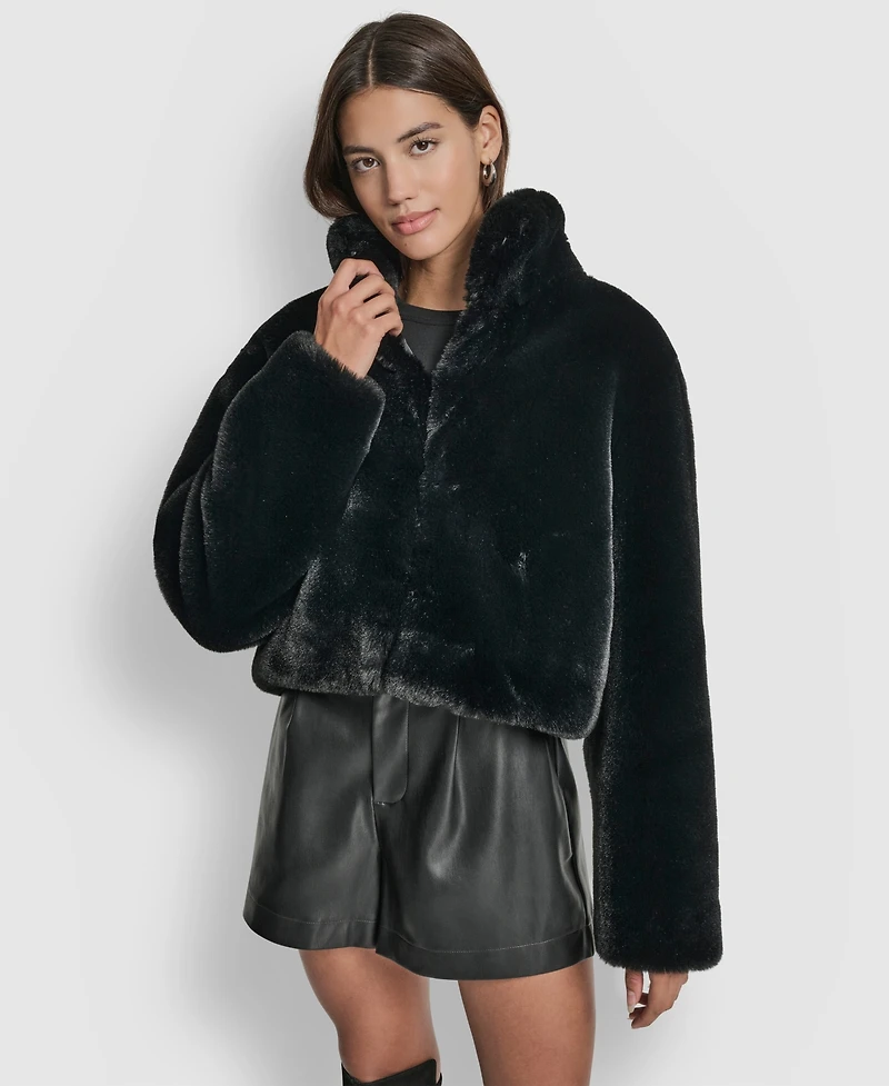 Dkny Jeans Women's Long-Sleeve Cropped Jacket