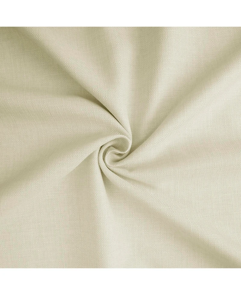 Half Price Drapes Gravity Ivory Italian Faux Linen Room Darkening Curtain
