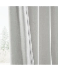 Half Price Drapes Off White Simply Faux Linen Curtain Pair (2 Panels)