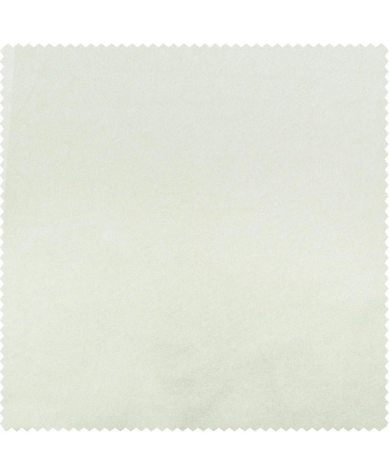 Half Price Drapes Eggshell Ruched Solid Faux Silk Taffeta Room Darkening Curtain