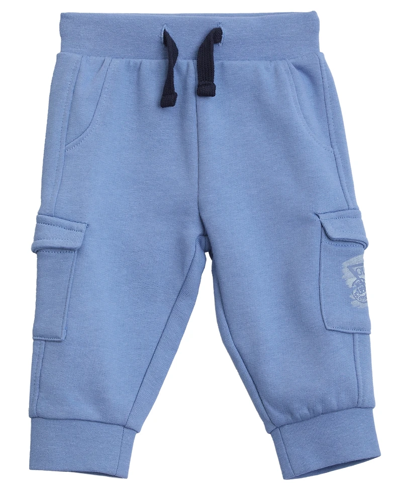 Guess Baby Boys 2-Piece Long-Sleeve Sweatshirt and Cargo Sweatpants Set