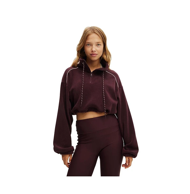 Cotton On Women's Active Explorer Polar Fleece Half Zip Jumper