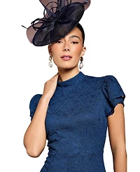 Coast Women's Lace Frill Sleeve High Neck Midi Dress