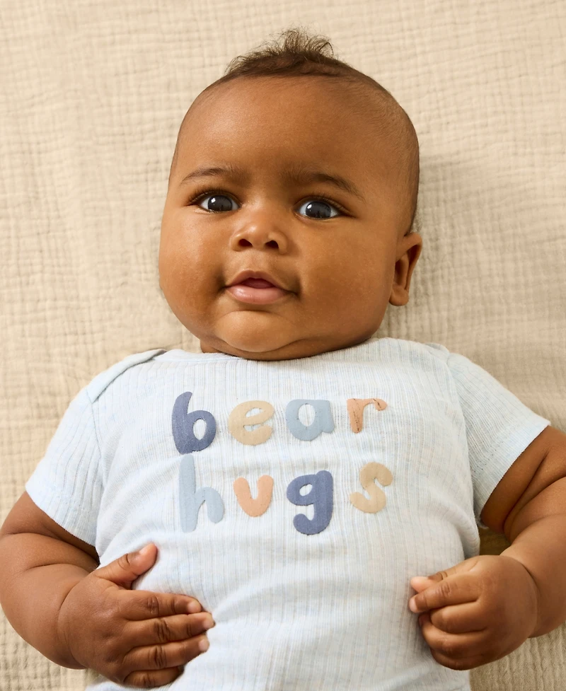 Huggies Baby Boys 3-Piece Short Sleeves Bodysuit Set