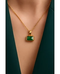Ottoman Hands Noa Emerald Pendant Necklace