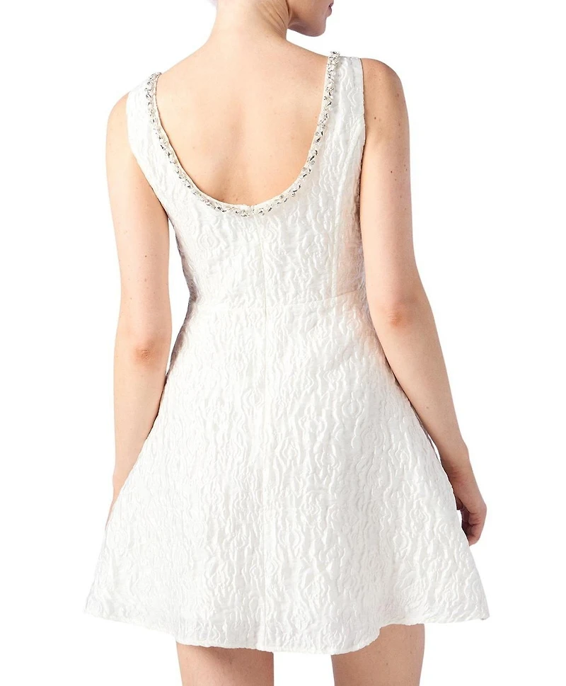 Coast Women's Full Skirted Mini Dress With Jewel Trim