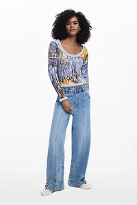 Desigual Women's Lightweight floral sweater