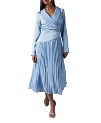 Coast Tailored Pleat Skirt Midi Dress