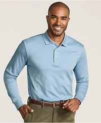 Lands' End Men's Long Sleeve Cotton Supima Polo Shirt
