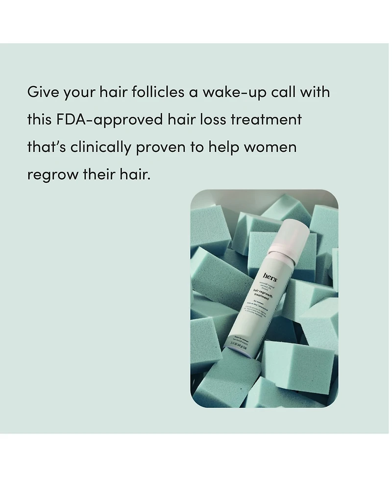 Hers Hair Regrowth Treatment Minoxidil 5% Topical Foam