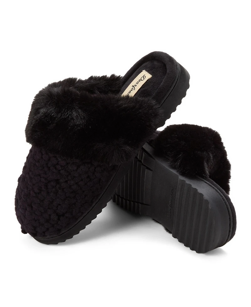 Dearfoams Women's Courtney Knit Scuff Slipper