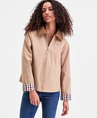 Tommy Hilfiger Women's Corduroy-Collar Barn Jacket