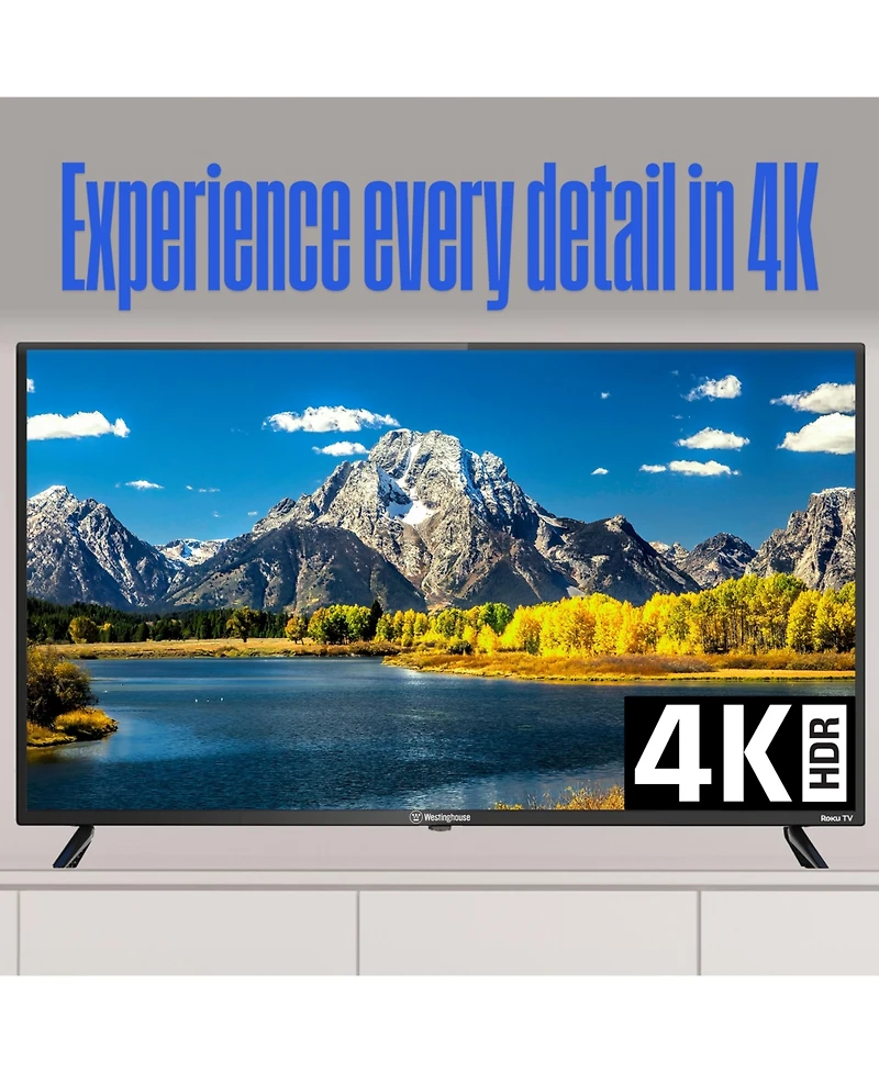 Westinghouse 43" 4K Ultra Hd Smart Tv – Hdr, 60Hz, Compatible with Alexa & Google Assistant