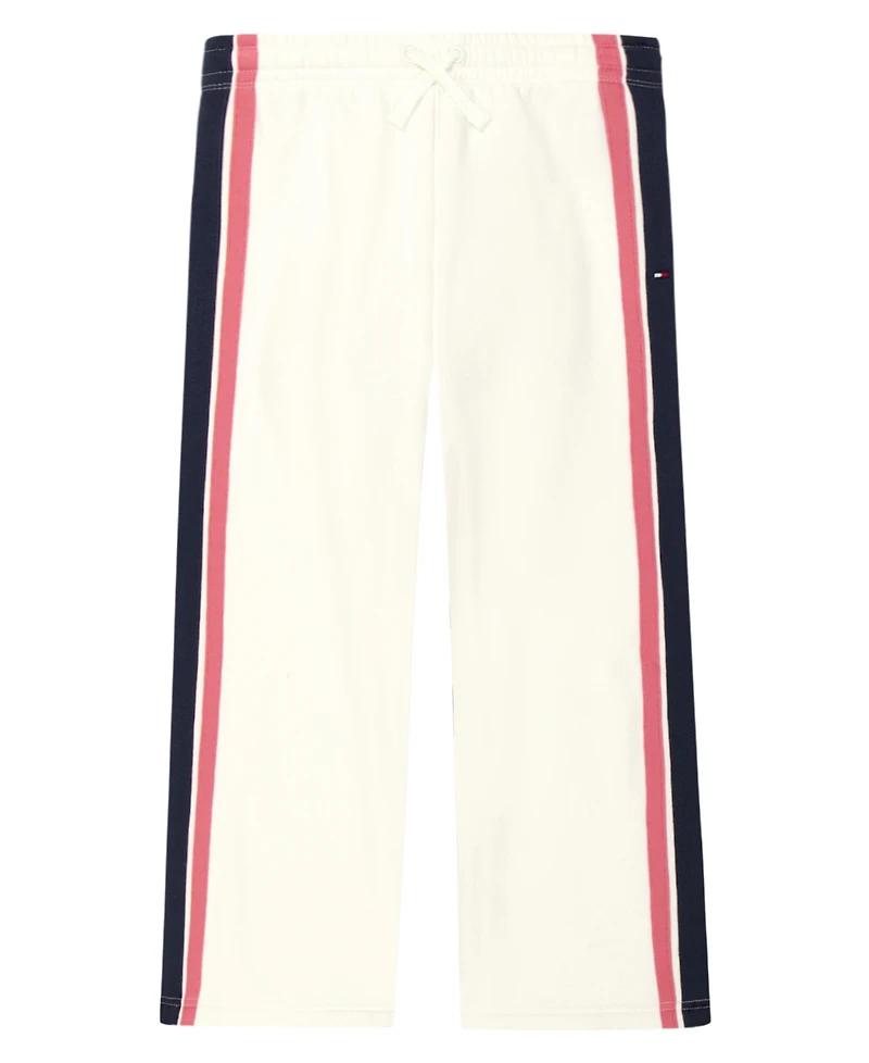 Tommy Hilfiger Girls 7-16 Fleece Wide Leg Side Stripes Pants