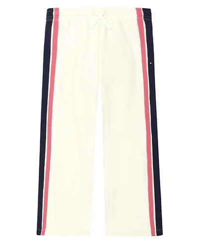 Tommy Hilfiger Girls 7-16 Fleece Wide Leg Side Stripes Pants