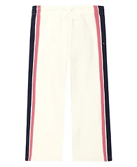 Tommy Hilfiger Girls 7-16 Fleece Wide Leg Side Stripes Pants