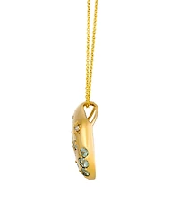 Le Vian Montana Sapphire (1.27 ct. t.w.) and Nude Diamond (0.03 ct. t.w.) Pendant Necklace in 14K Honey Gold