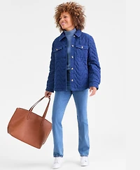 Style & Co Women's Cotton Quilted Shacket, Macy's Exclusive