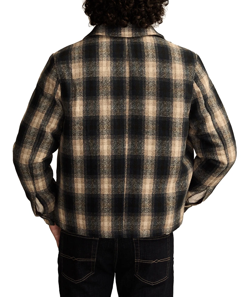 Lucky Brand Men's Plaid Long-Sleeve Jacket