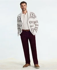 Lands' End Men's Corduroy Comfort Waist Classic Fit Pleated Front Pant
