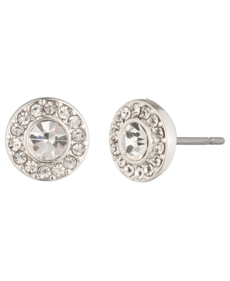 Lauren Ralph Lauren Glass Crystal Stone Pave Stud Earrings