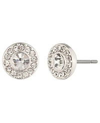 Lauren Ralph Lauren Glass Crystal Stone Pave Stud Earrings