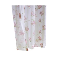 Habitat Magnolia Light Filtering Pink Watercolor Floral Print Grommet Curtain Panel 52" x 108" White Pink