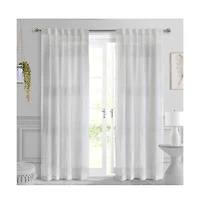 Commonwealth Lindsey Back Tab Curtain Panel - 52"x84", White