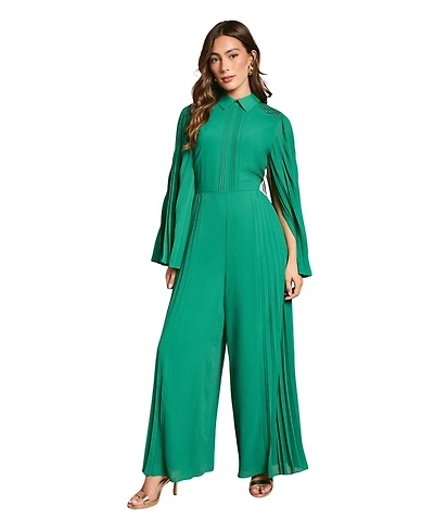 Coast Women's Pleat Wide Leg Jumpsuit