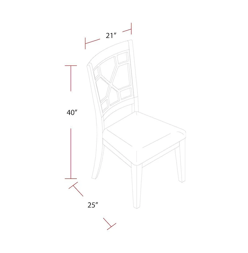 Parker House Furniture Sundance Dining - Sandstone Grid Dining Chair Two Pack