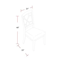 Parker House Furniture Sundance Dining - Sandstone Grid Dining Chair Two Pack