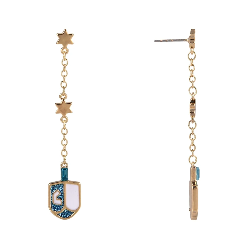 Hallmark Linear Dreidel Earrings