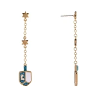 Hallmark Linear Dreidel Earrings