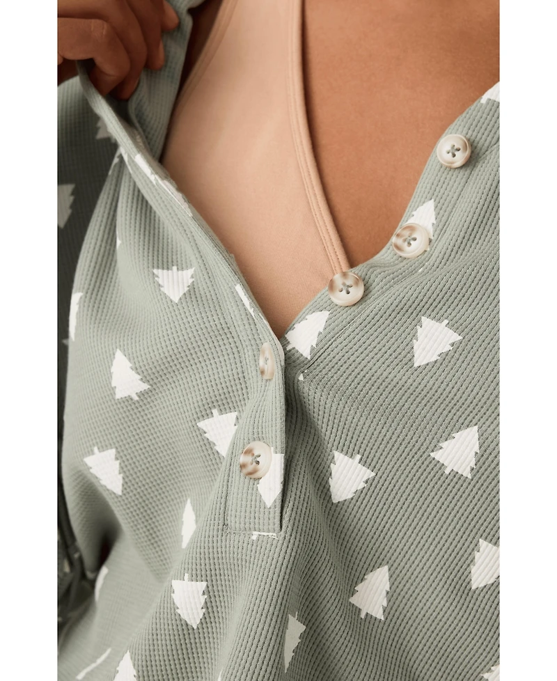 Kindred Bravely Maternity Waffle Nursing Lounge Set