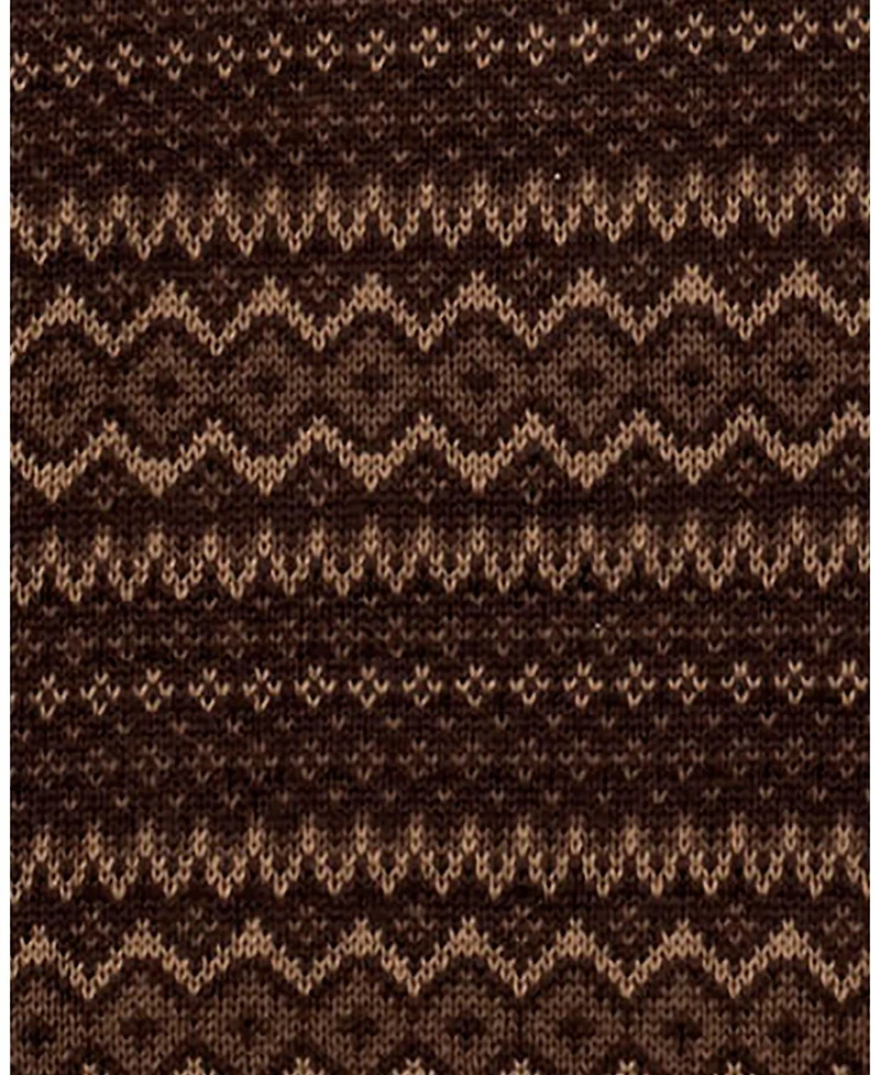 Hope & Henry Men's Organic Half Zip Intarsia Pullover Sweater