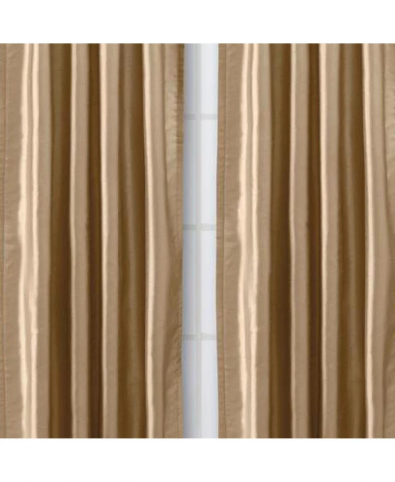 Ellis Curtain Luna Faux-Silk Rod Pocket/Back Tab Tailored Pairs - 100x84