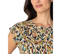 Liverpool Los Angeles Women's Boat-Neck Sleeveless Knit Top