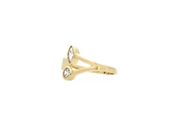 Cubic Zirconia Open Trio Ring