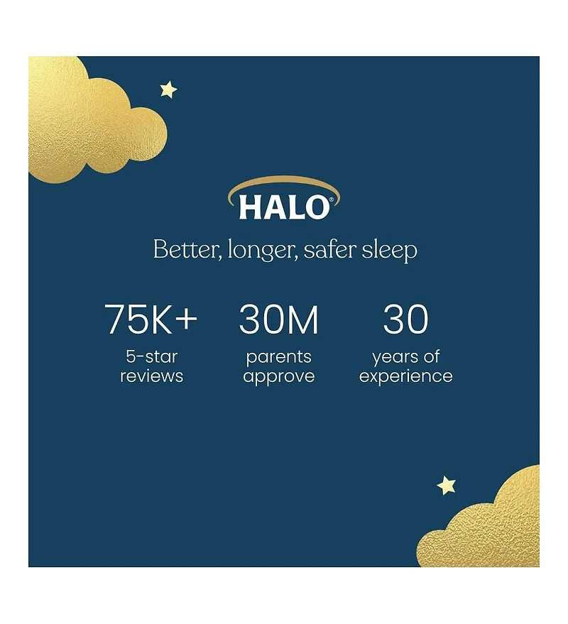 Halo 100% Cotton 1.5 Tog Sleepsack Swaddle