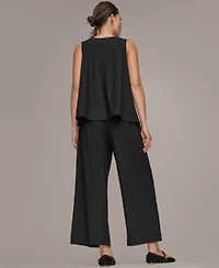 Donna Karan Weekend Womens Pull On Top Mid Rise Ankle Pants