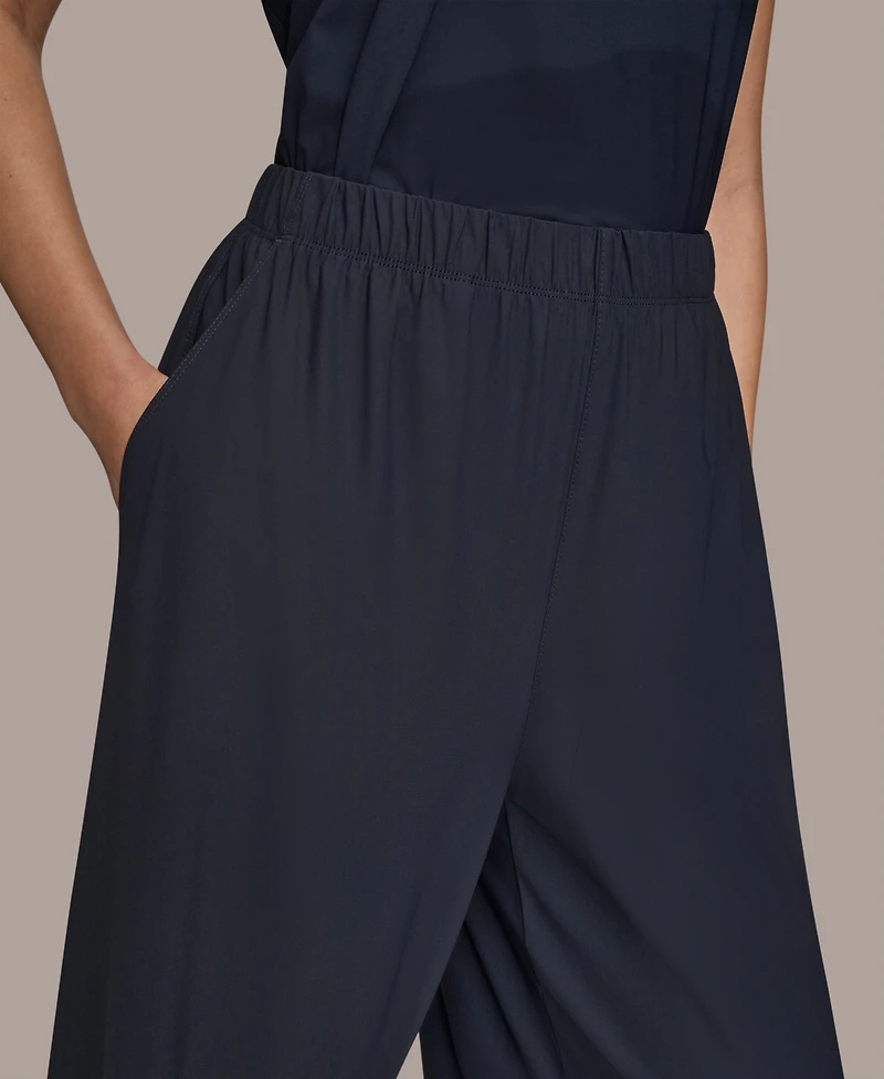 Donna Karan Weekend Women's Tricot Knit Mid Rise Ankle Pants