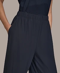 Donna Karan Weekend Women's Tricot Knit Mid Rise Ankle Pants