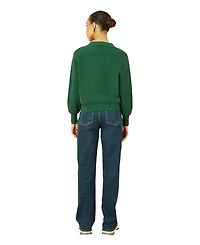 Yumi Women's Knitted Stitch Detail Cardigan